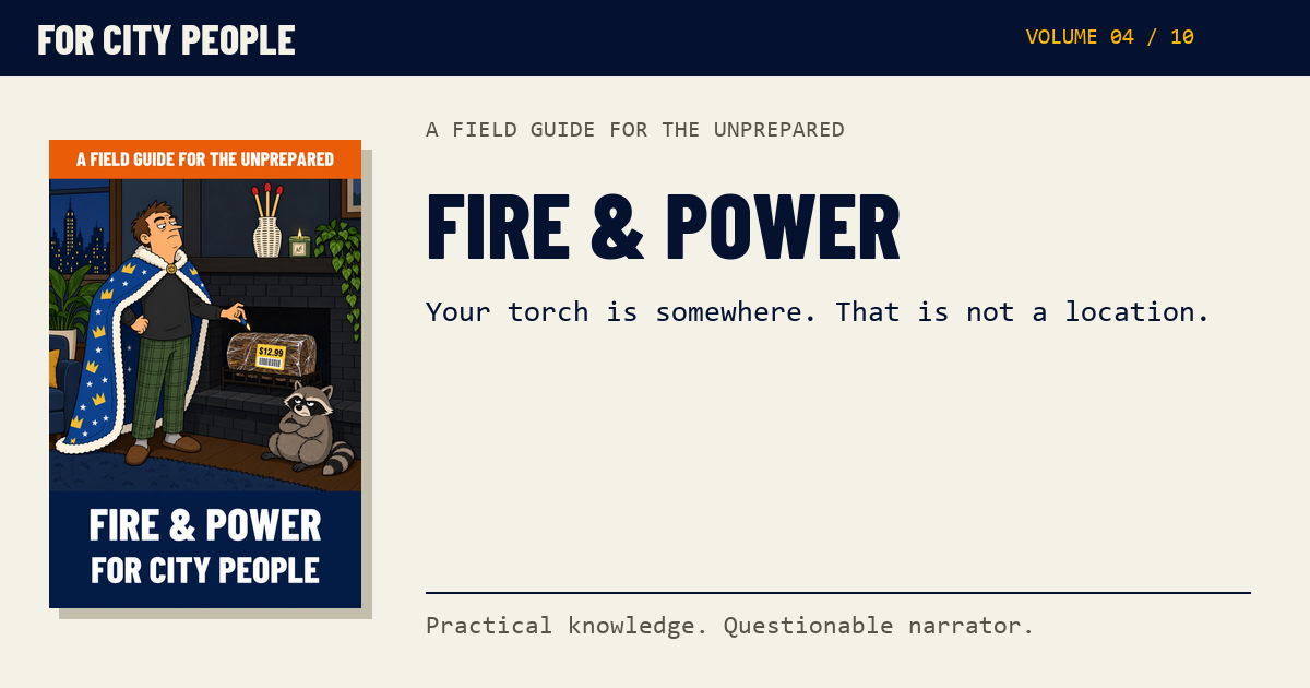 Social preview for Fire & Power for City People, with its complete illustrated cover