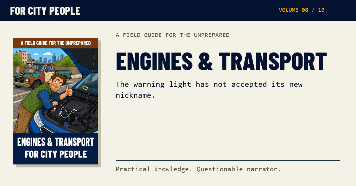 Social preview for Engines & Transport for City People, with its complete illustrated cover